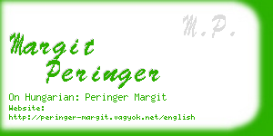margit peringer business card